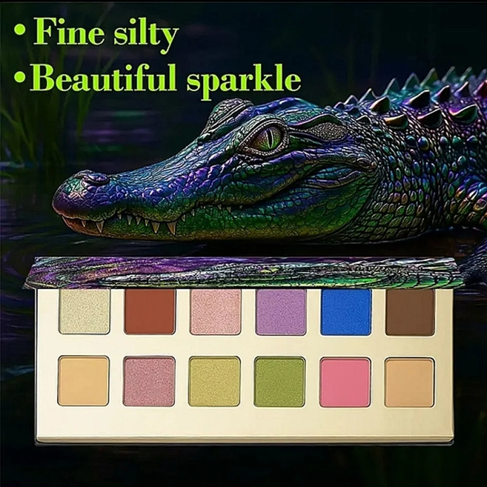🆕️LIMITED EDITION🐊AMERICAN ALLIGATOR 12 COLOR HIGH PIGMENT EYESHADOW PALETTE